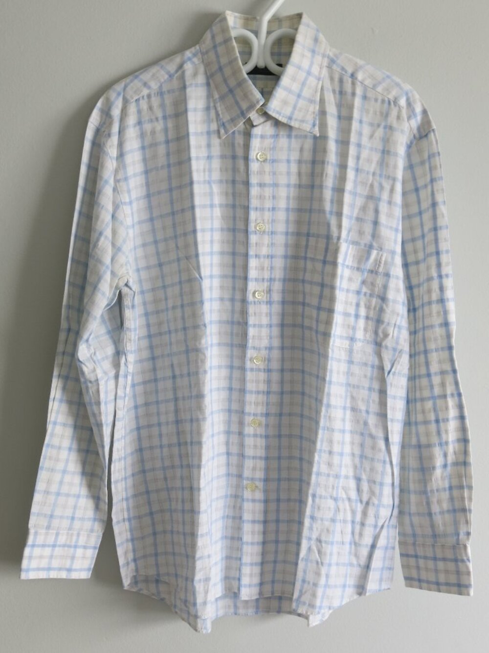 Canali 100% Cotton Multi Color Plaids Button Down Long Sleeve Shirt - Size Large